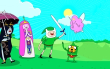 link triforce the legend of zelda adventure time finn the human jake the dog marceline the vampire q Wallpaper